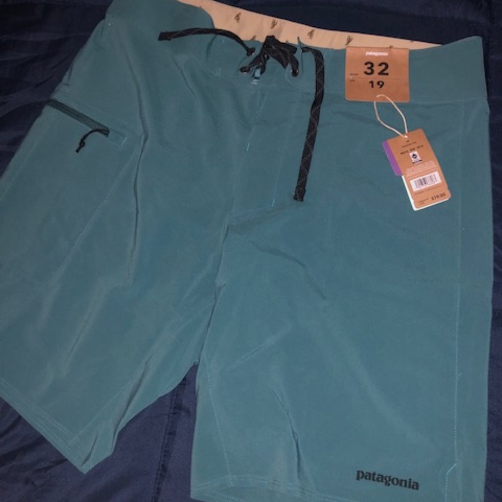 32" Patagonia Stretch Planing Boardshots Teal BNWT